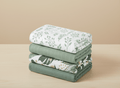 Green leafy baby blanket 4-pack bundle