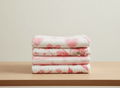 Pink floral baby blanket 4-pack bundle