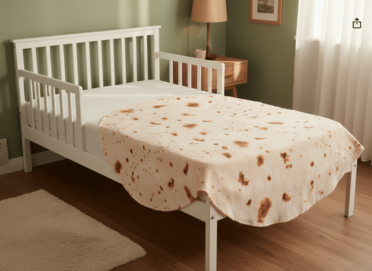 Fun tortilla baby blanket